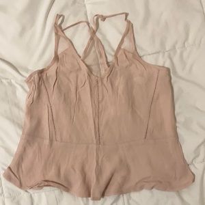 Garage light pink tank size S